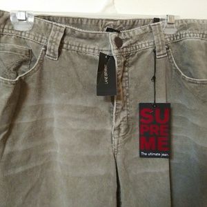 Lane Bryant Venezia  Khaki Olive Green Corduroy